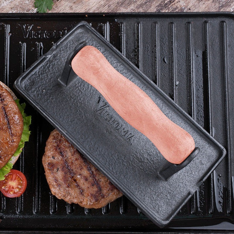 Victoria Cast Iron Meat & Bacon Press - iQ living