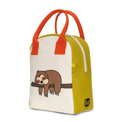 Fluf Zipper Lunch Bag - Sloth