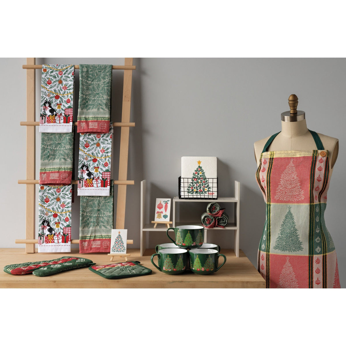 Now Designs Christmas Swedish Dish Cloth Festive Fir