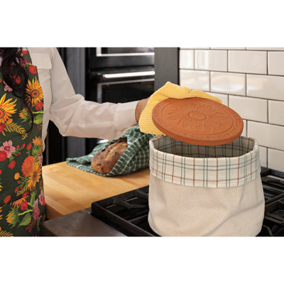 Now Designs Sunflower Splendor Terracotta Bread Warming Stone