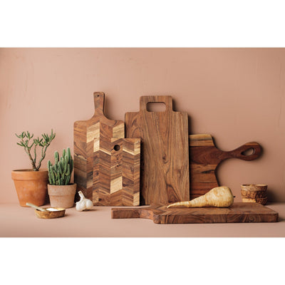 Danica Acacia Chevron Serving Board 7" x 10"