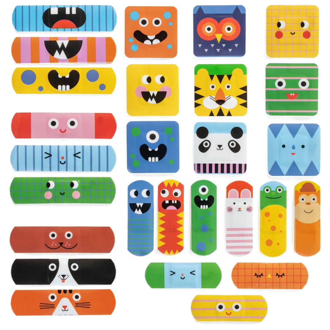 Kikkerlan Kidoki Ouchy Friends Adhesive Bandages - iQ living