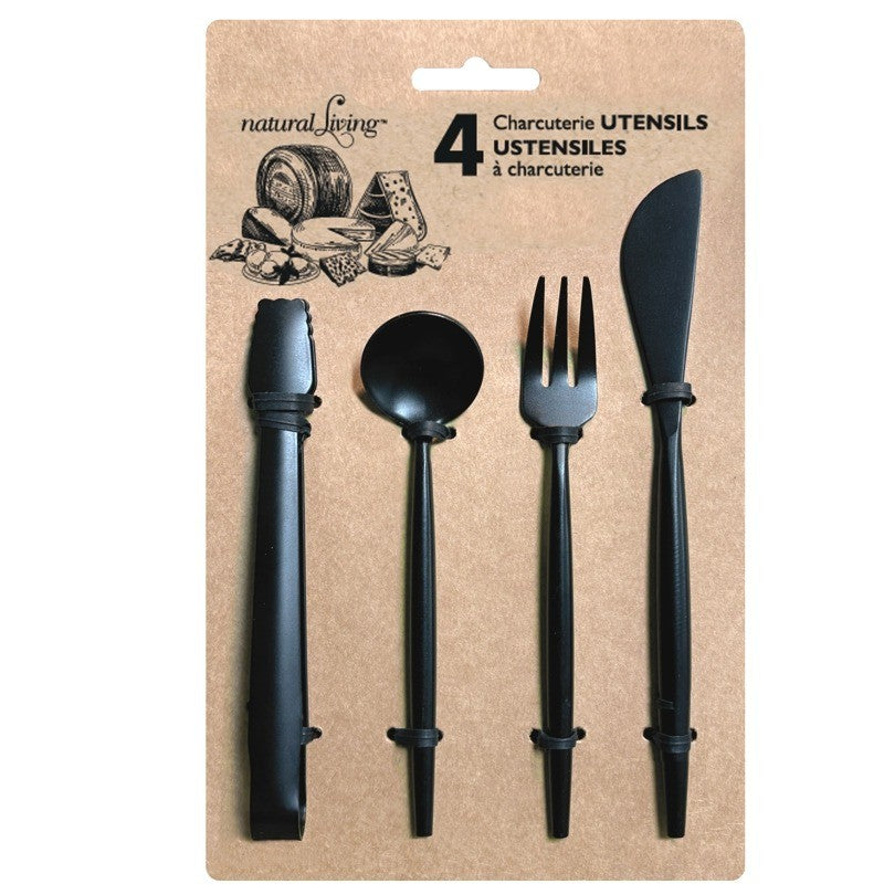 Natural Living Charcuterie Utensil Set Of 4