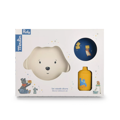 Moulin Roty Baby Dish Set - Puce & Pilou