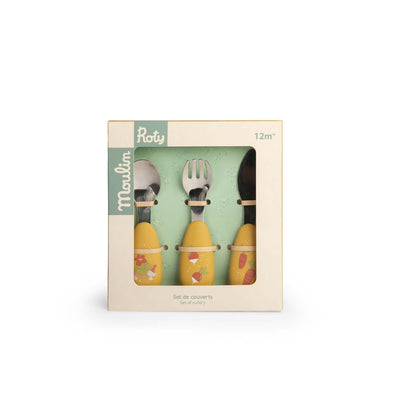 Moulin Roty Toddler Cutlery Set - Trois Petits Lapins
