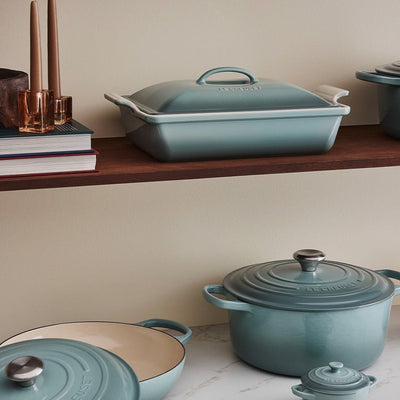 Le Creuset Sea Salt Enameled Cast Iron Round Skillet 10"