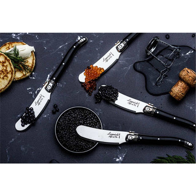 Laguiole Premium Butter Knife Set Of 4 - Black
