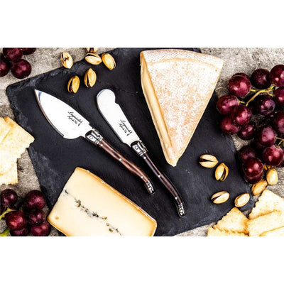 Laguiole Premium Cheese Knife Set Of 3 - Brown