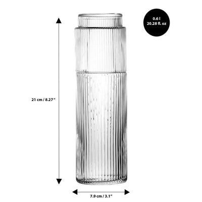 Brilliant Ribbed Clear Carafe 600ml