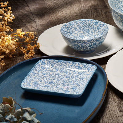 Brilliant Denim Daisy Bowl