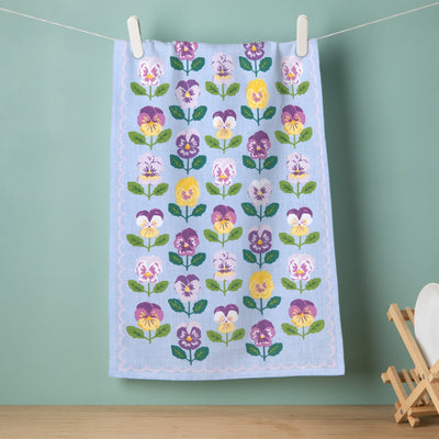Danica Tea Towel Pansy