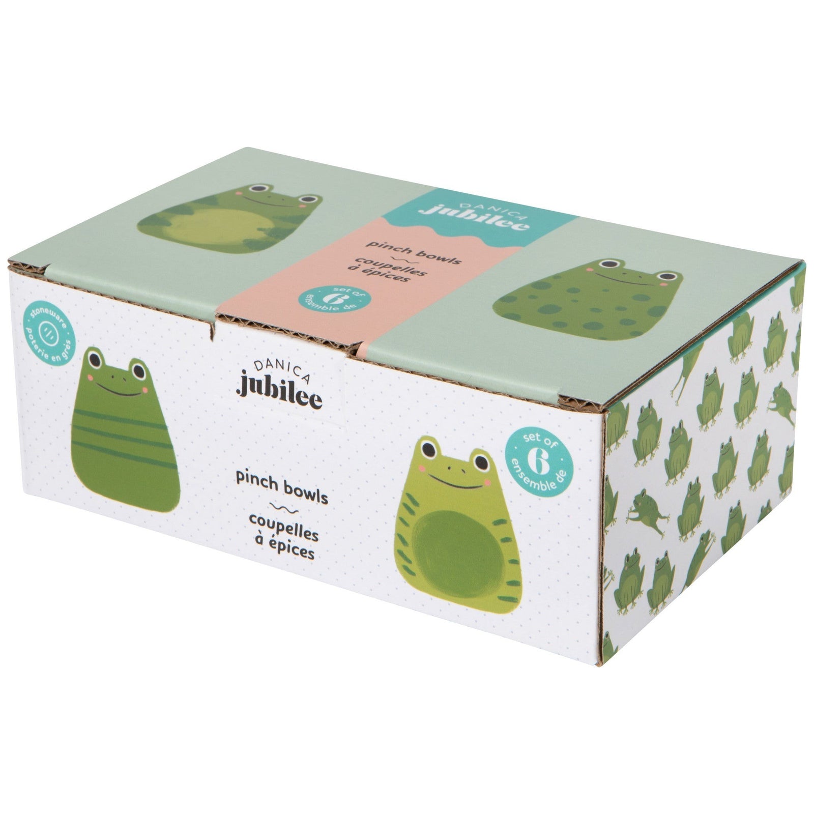 Danica Pinch & Dip Bowls Set Of 4 Ribbit Frogs