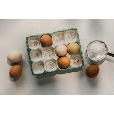 Danica Camellia Stoneware Egg Holder