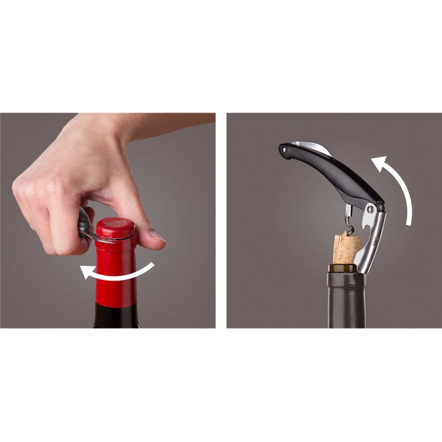 Vacu Vin Waiter's Corkscrew Black