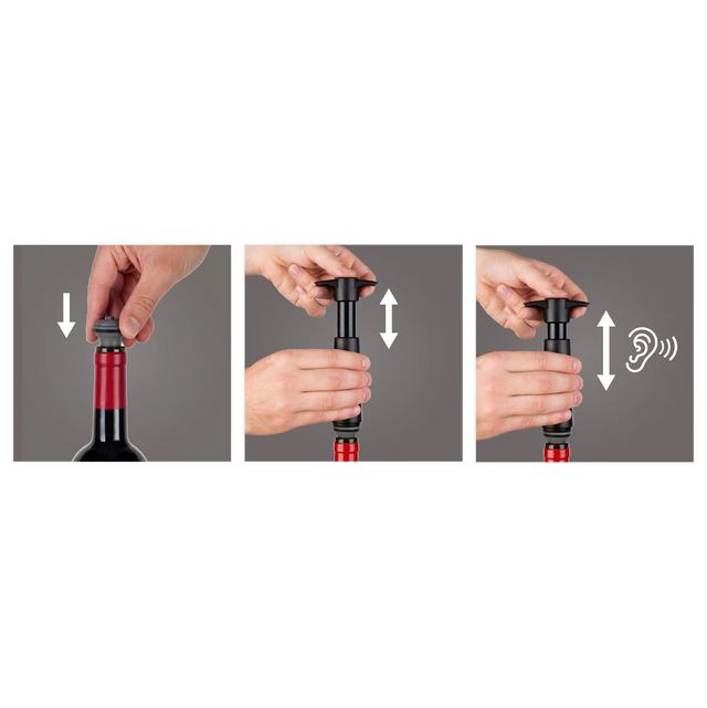 Vacu Vin Original Wine Saver Black - iQ living