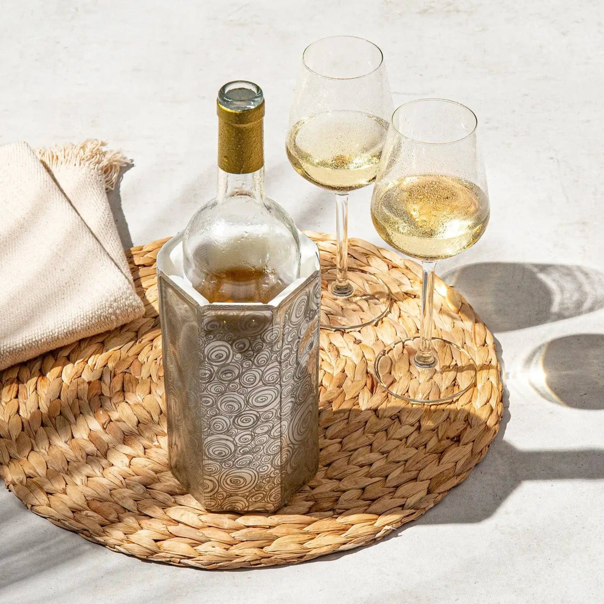 Vacu Vin Wine Cooler Sleeve Platinum - iQ living