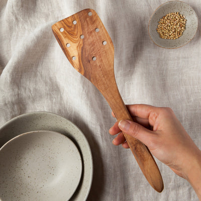 Danica Olive Wood Slotted Spatula 12"
