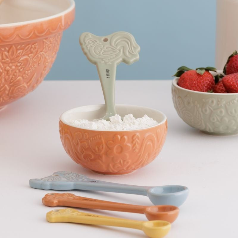 Mason Cash Measuring Spoons Home To Roost Set Of 4 - iQ living