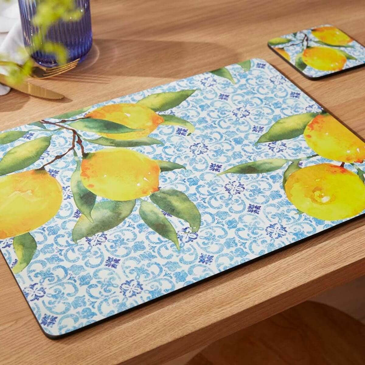 Pimpernel Placemat Amalfi Lemons Set Of 4