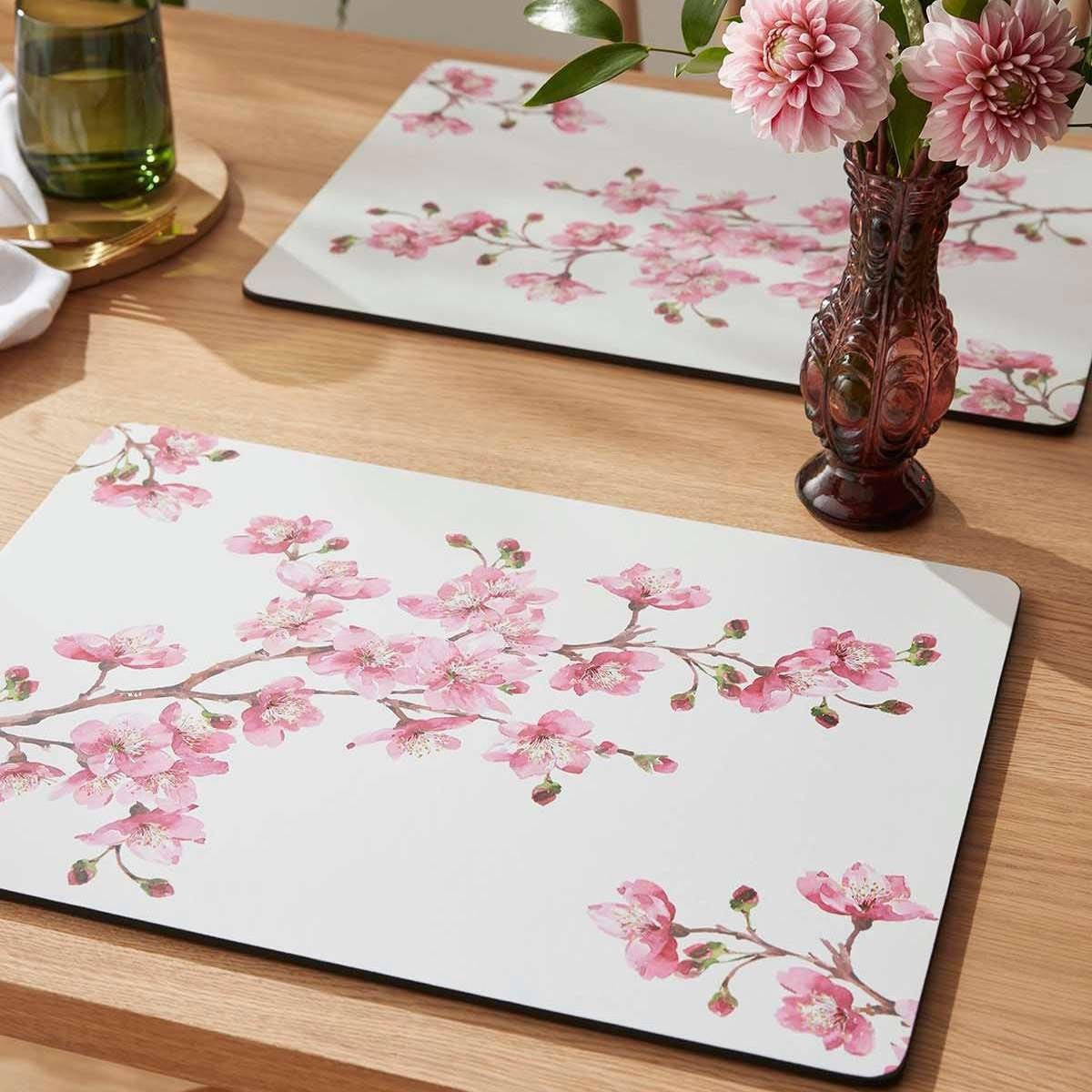 Pimpernel Placemat Pink Blossom Set Of 4