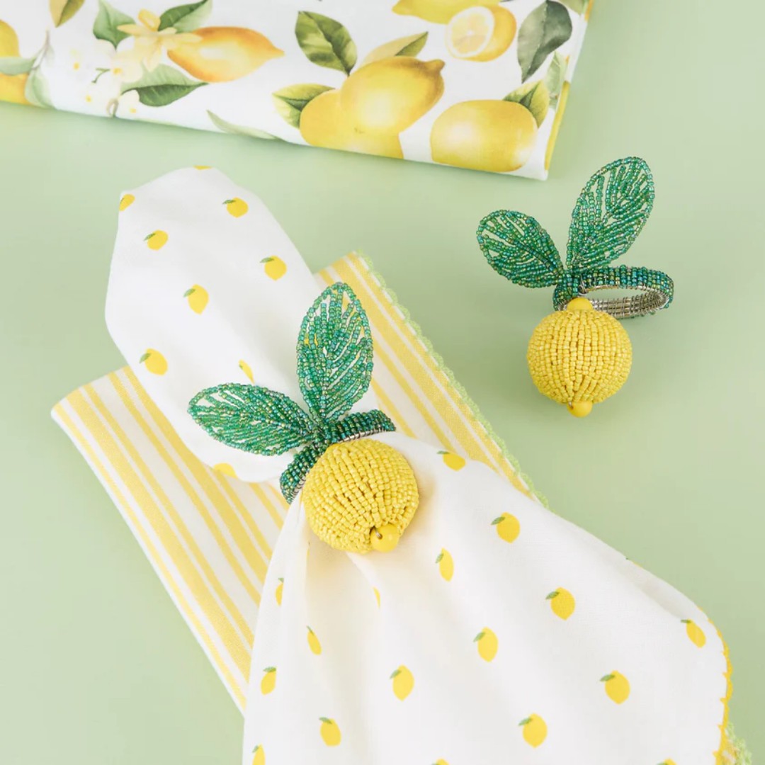 Design Imports Napkin Set Of 4 - Lemon Grove