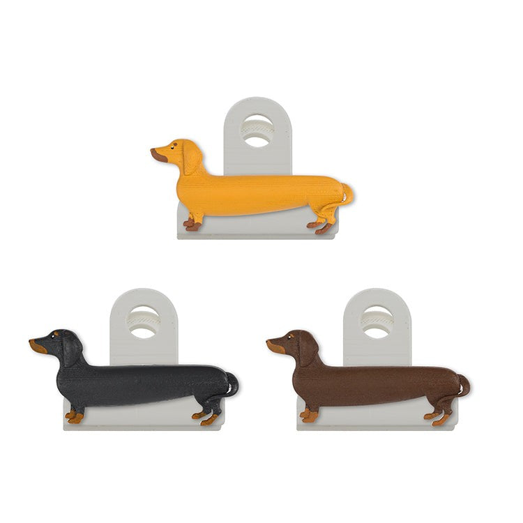 Kikkerland Wiener Dogs Bag Clips Set Of 3