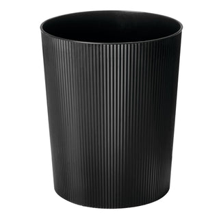 iDesign Fluted Waste Can - Grey