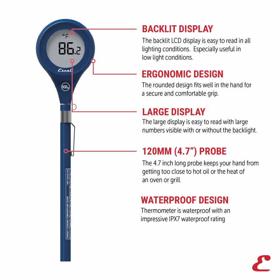 Escali Easy Read Waterproof Digital Thermometer