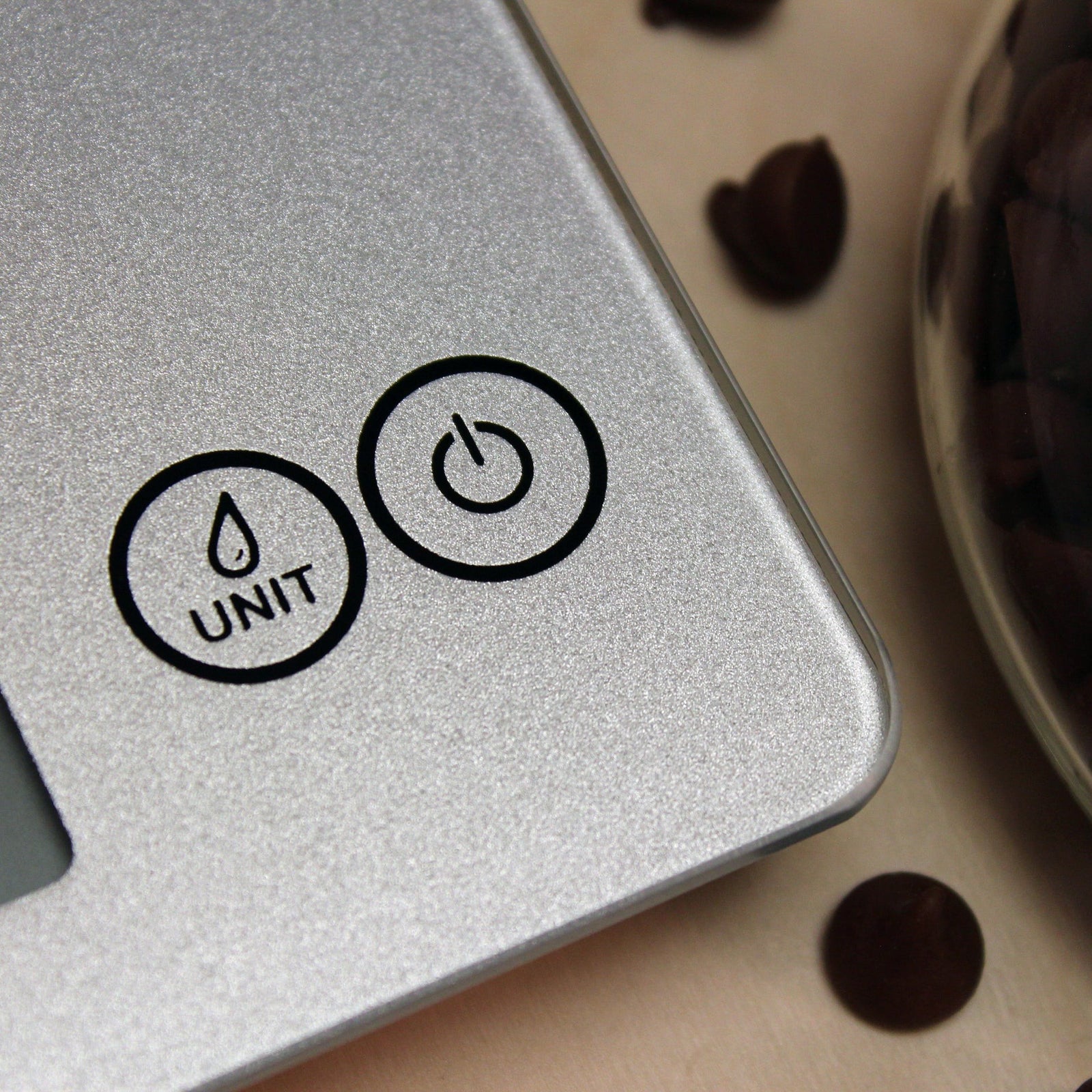 Escali Arti Glass Kitchen Scale - Shiny Silver