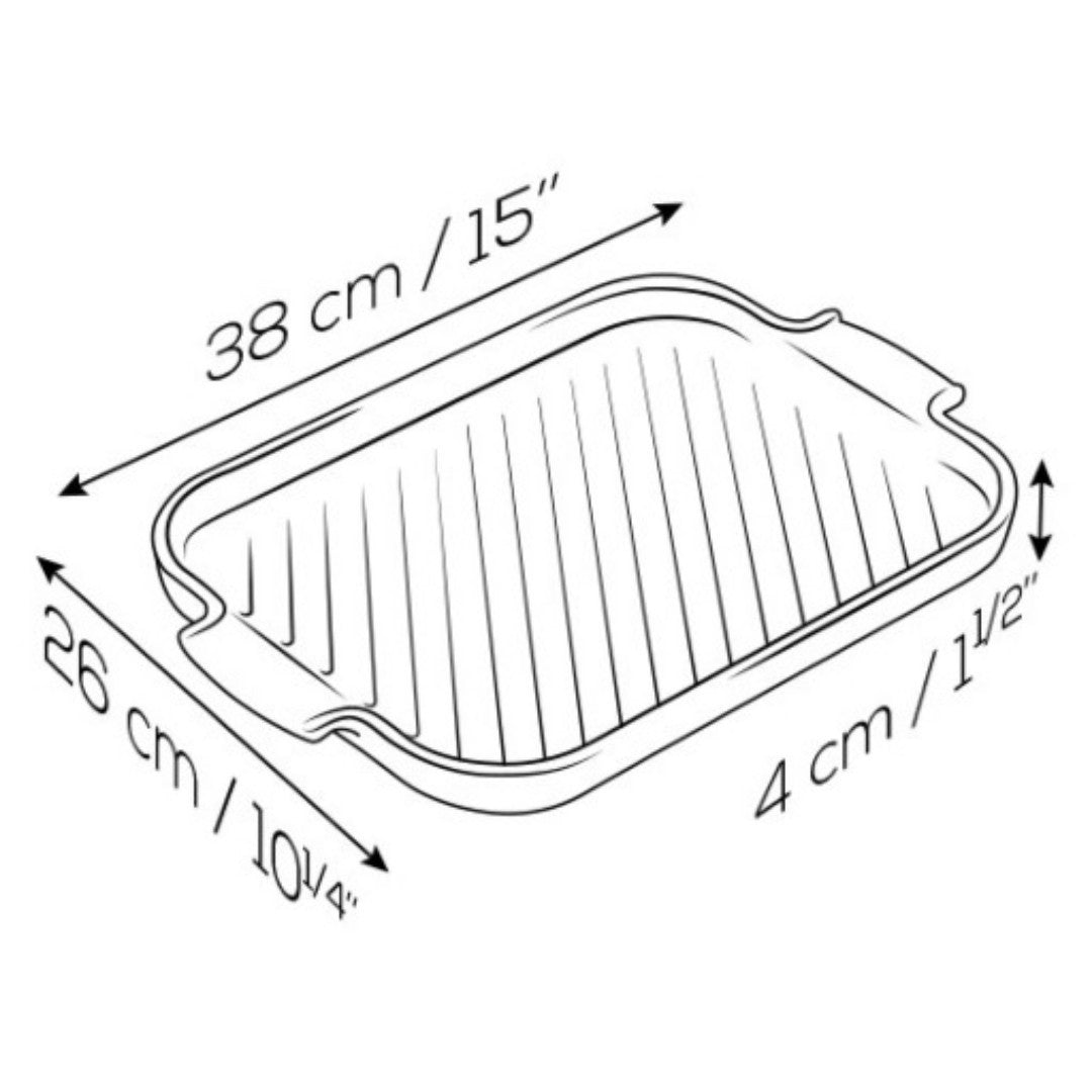 Peugeot Grill-To-Table Rectangular Grill Dish