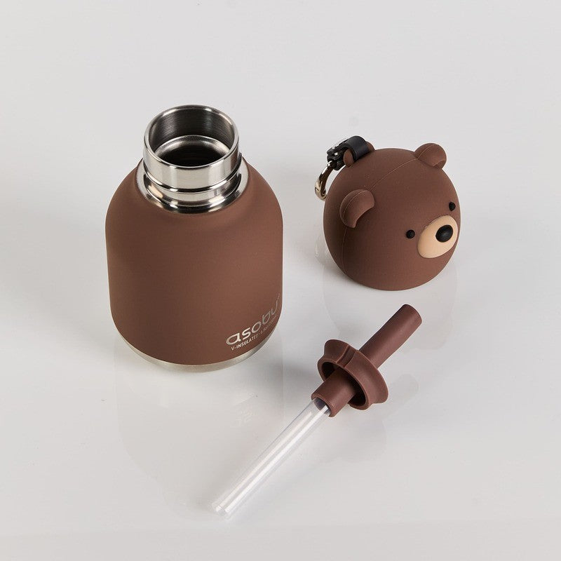 Asobu Mini Bestie Bottle 6.7oz Brown Bear