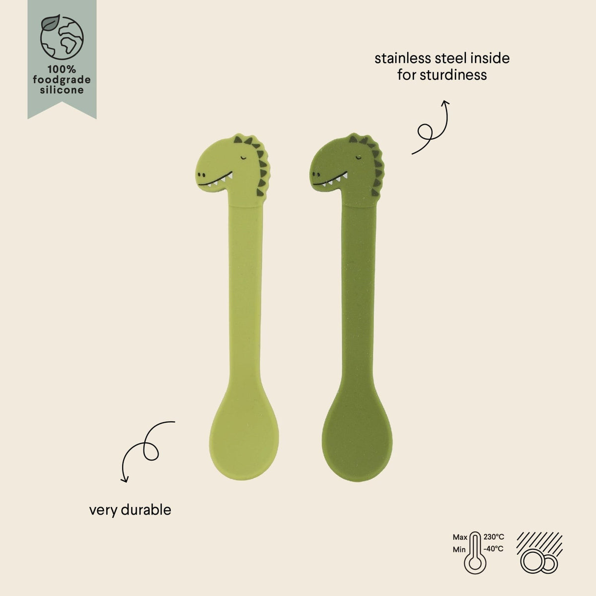 Trixie Silicone Kids Spoon Set Of 2