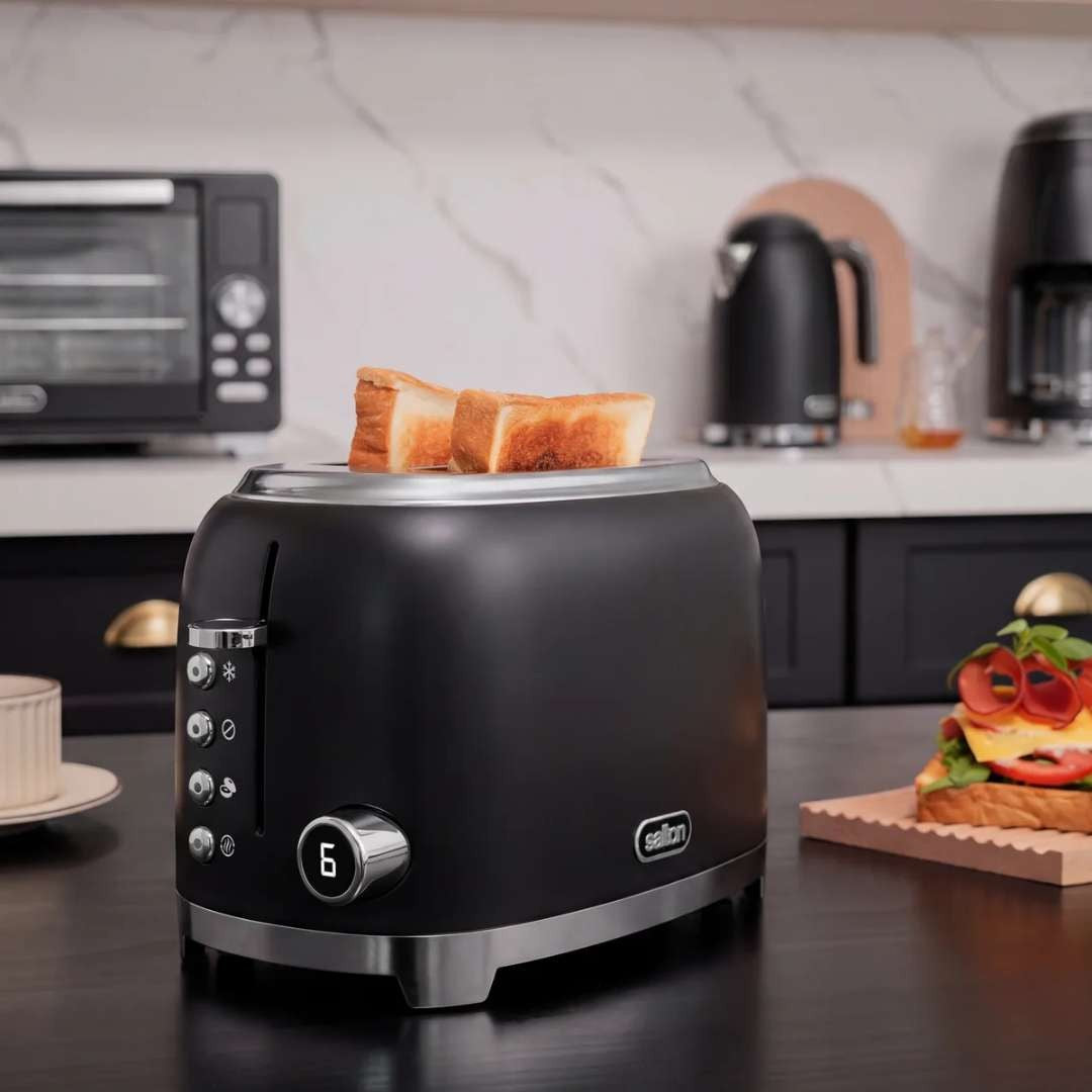 Salton NuRetro 2-Slice Digital Toaster - Black