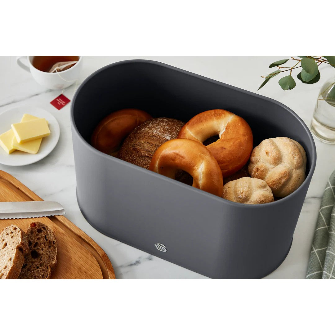 Swan Nordic Bread Bin - Grey
