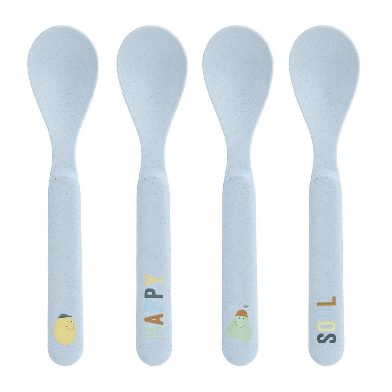 Lassig Toddler Spoons Happy Fruits Set Of 4