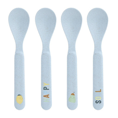 Lassig Toddler Spoons Happy Fruits Set Of 4
