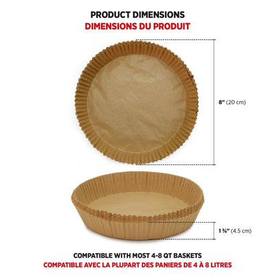 Starfrit Air Fryer Parchment Paper Liner 50 Pack - Round