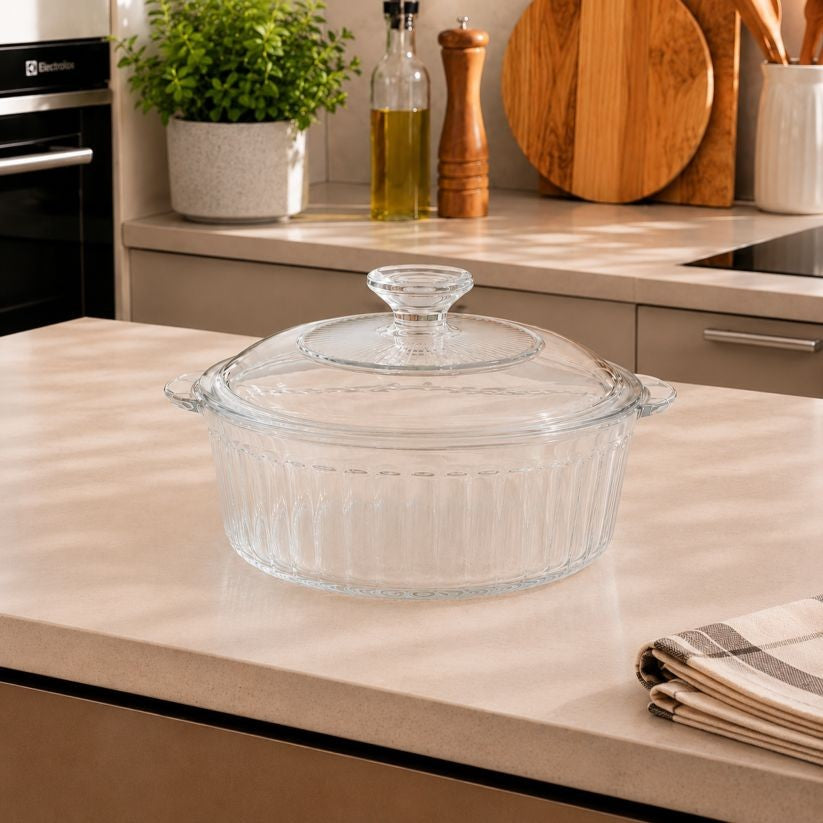 Starfrit Borosilicate Glass Round Casserole 2.4L