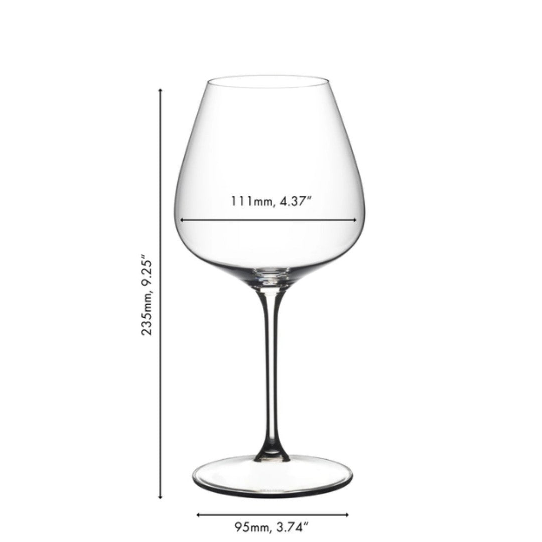 Riedel Grape Pinot Noir Red Wine Value Glass Set Of 4