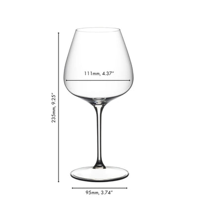 Riedel Grape Pinot Noir Red Wine Value Glass Set Of 6