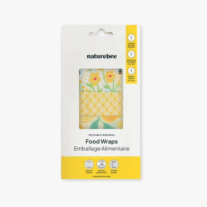 Nature Bee Beeswax Wrap Variety 3 Pack