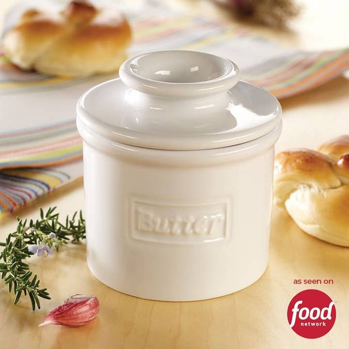 Butter Bell 'The Original' Crock Cafe White