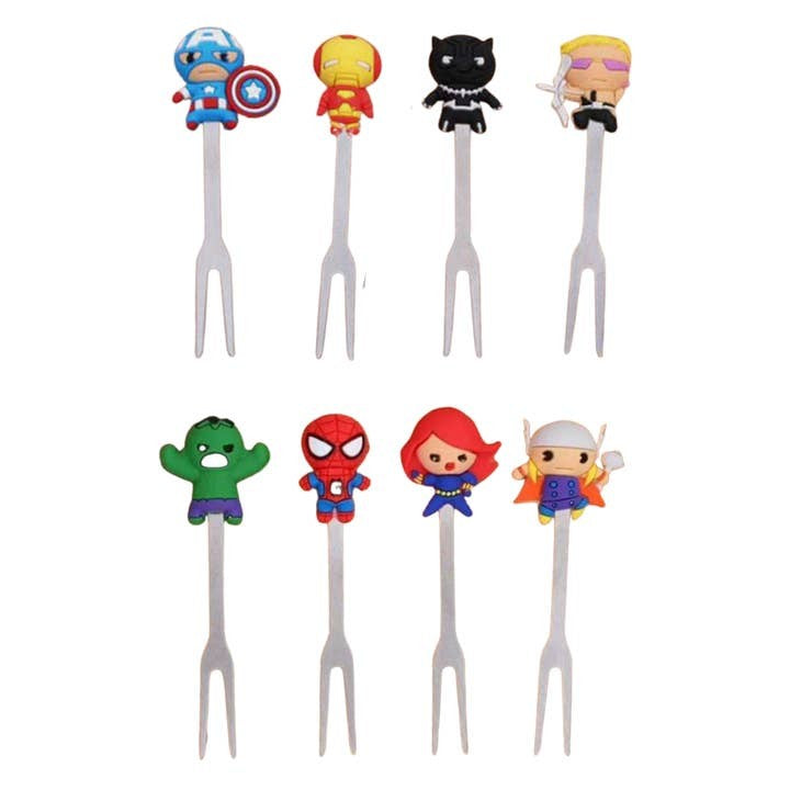 Mum Made Yum Avengers Food Picks Set Of 8