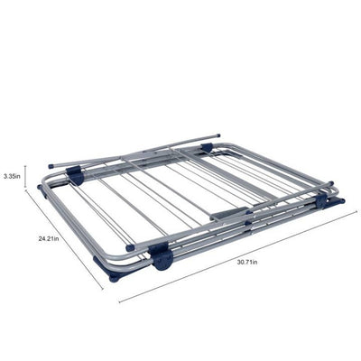 YBM Home 3-Tier Foldable Steel Clothes Drying Rack