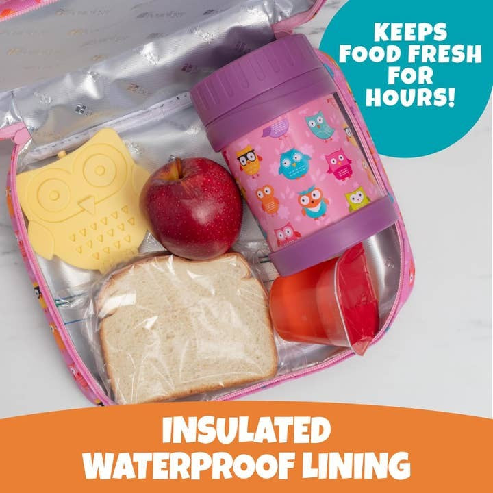 Bentology 3-In-1 Food Jar Lunch Kit - Owl
