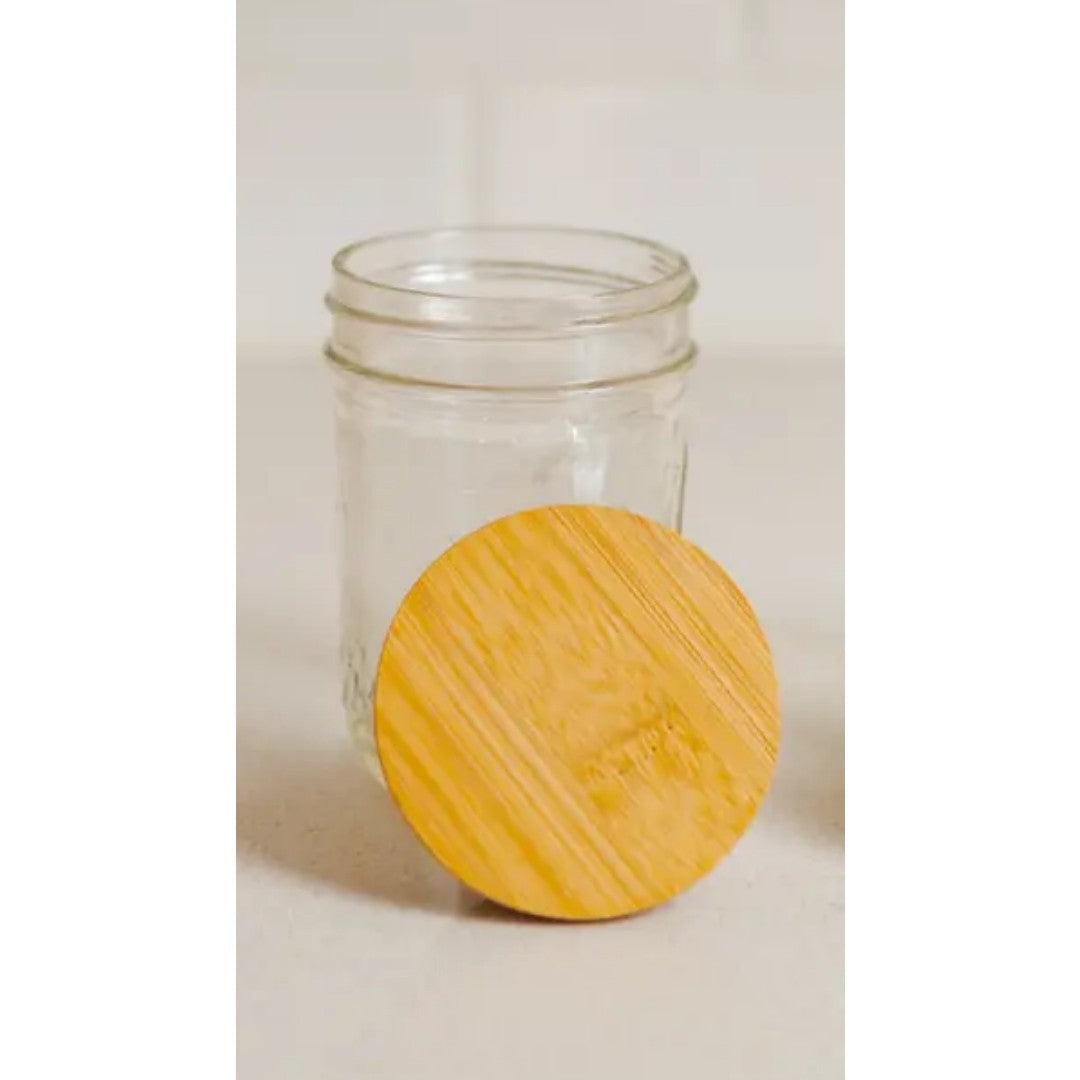Bamboo Switch Mason Jar Lids