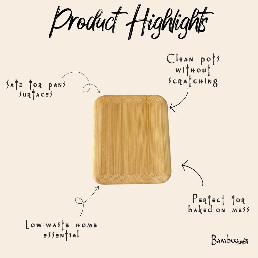 Bamboo Switch Pot Scraper