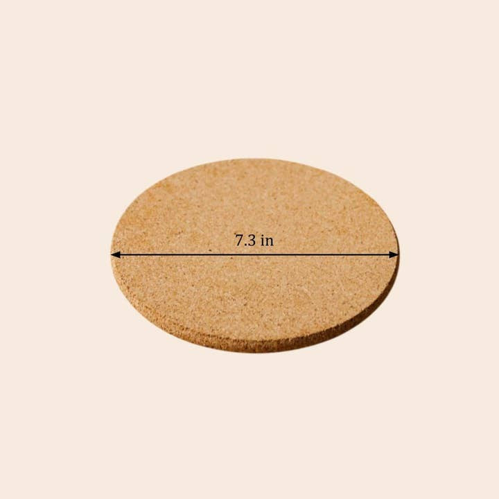 Bamboo Switch Cork Trivet 7"