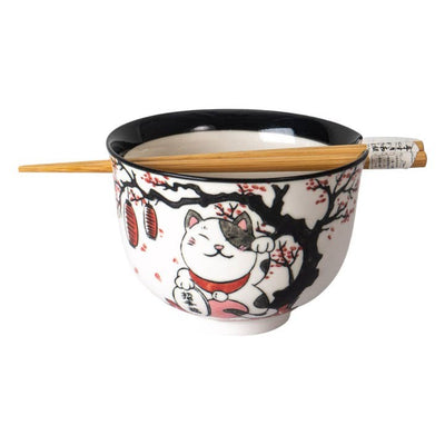 Urban Tokyo 18oz Donburi Noodle Bowl & Chopsticks