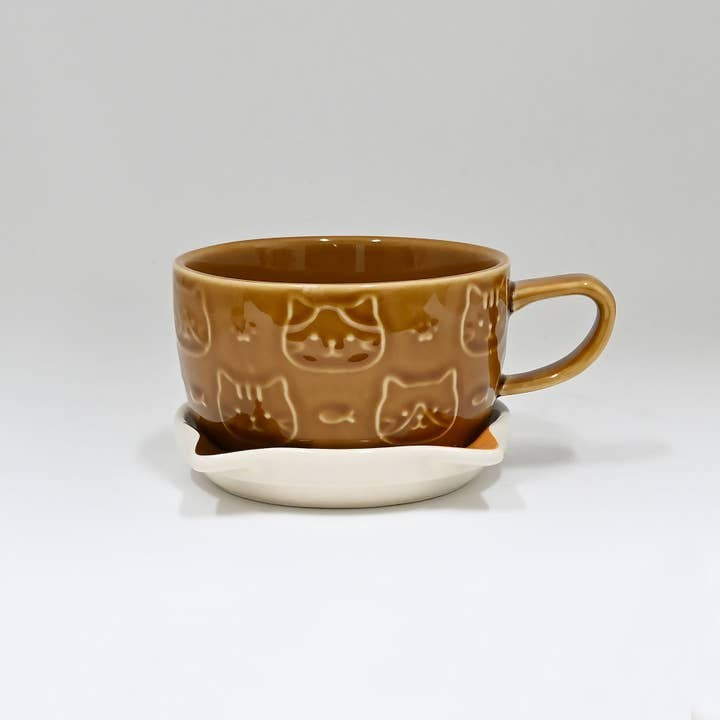 Urban Tokyo Mug 7oz & Lid - Orange Cat